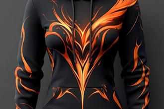 do custom sweatshirt hoodie design by logo or pattern