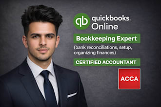 do bookkeeping services, bank reconciliation, setup