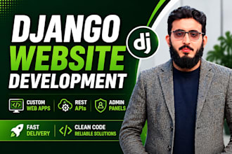 do custom website development in django python framework
