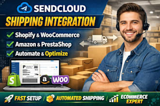 connect sendcloud shipping to shopify wordpress woocommerce amazon prestashop