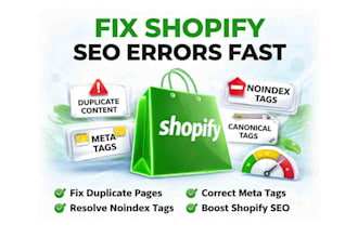 do shopify technical seo fix duplicate content page meta noindex canonical tags