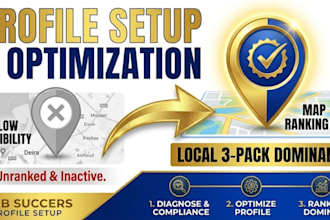 provide local SEO and google business profile gmb optimization for map ranking
