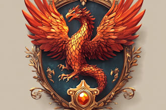 design awesome rpg fantasy or sci fi logo for you