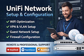 setup configure and troubleshoot your unifi network professionally