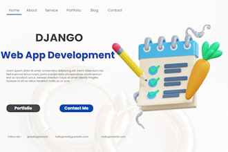 build a custom django web app with authentication