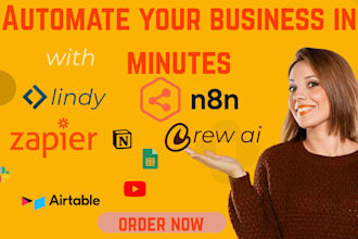 build multi ai agent system with crew ai, lindy ai, n8n automation and make com