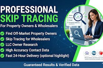 do real estate skip tracing for property owners and wholesalers