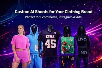 create ghost mannequin and ai model shoot for sportswear
