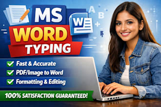 type handwritten notes pdf and images into ms word document accurately