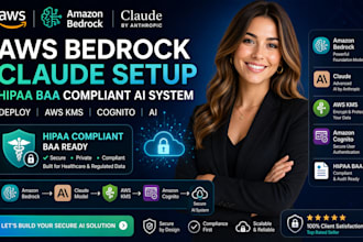 aws bedrock claude setup hipaa baa compliant ai system deploy aws kms cognito ai