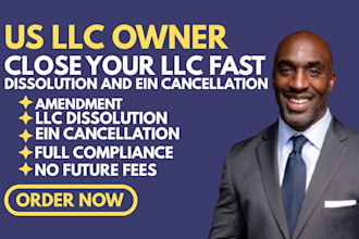 us llc dissolution, terminate llc or close a corporation and cancel ein