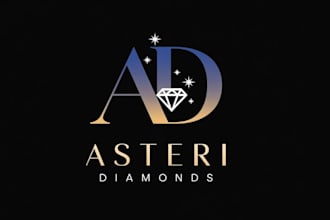 design a professional diamond logo for your brand