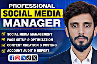 be your  soical media marketing manager and content creator