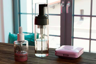 create realistic 3d cosmetic product render