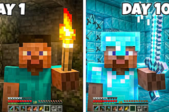 design eye catching gaming youtube thumbnail for minecraft gta etc