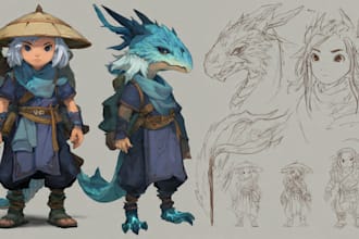 develop character design and concept art for your game