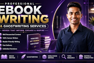ghostwrite your ebook, kindle and nonfiction books