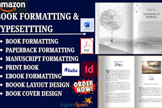 book formatting, paperback formatting, ebook formatting, kindle formatting,ebook
