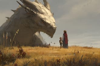 paint semi realistic fantasy art
