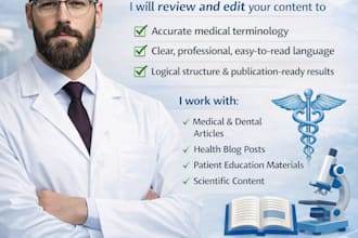 proofread and edit medical, dental, and healthcare content