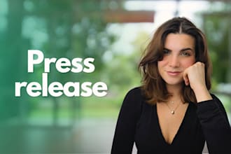 write a press release designed for media coverage