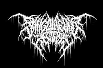 create a brutal metal logo quickly