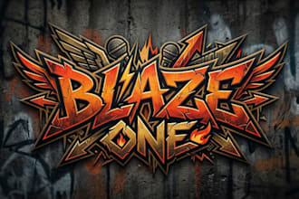 design a bold and stylish rapper logo
