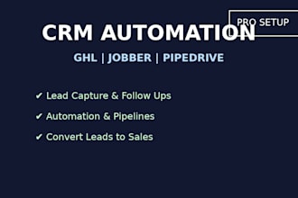 setup CRM automation for home service businesses using jobber or ghl