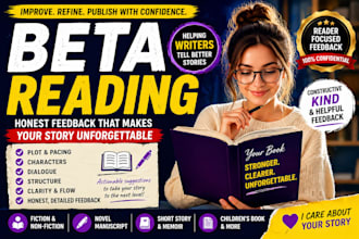 beta read your book and provide detailed constructive feedback