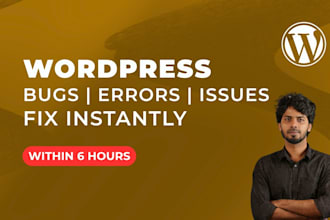 fix wordpress bugs errors issues and broken website
