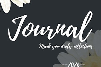design aesthetic journal and book covers in canva