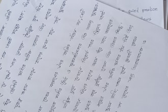 write letters or notes in beautiful heandwriting