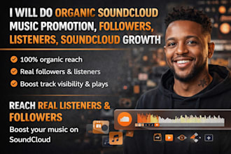 do organic soundcloud music promotion, followers, listeners, soundcloud growth
