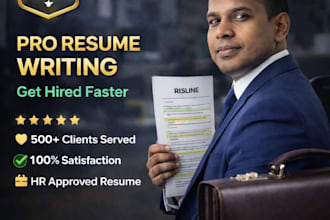 write a professional ats resume and cover letter