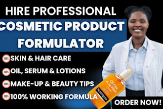 develop retinol anti aging skincare, serum, toner face care chemist formulation