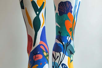 make a custom and pattern socks design