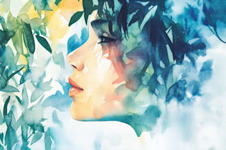 do a watercolor illustration