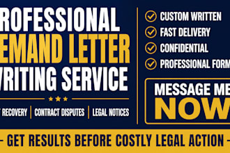 write a powerful demand letter for debt recovery and contract disputes