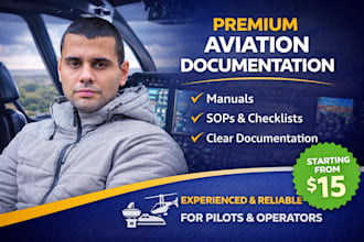 write aviation technical and safety documents, sops