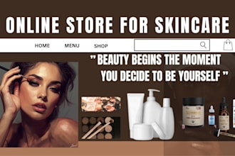 setup shopify, woocommerce, wix store for beauty, supplements, hair extension