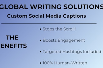 write engaging social media captions
