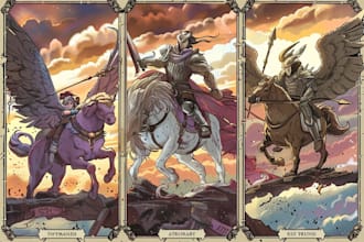 draw tarot card, playing card, or any illustration