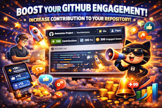 promote your github engagement repository and promote to increase