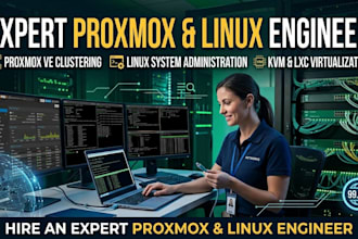 set up proxmox, virtual machines, and linux servers
