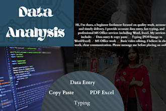 do data entry in microsoft excel, copy paste, PDF convert