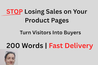 write high converting product descriptions that sell