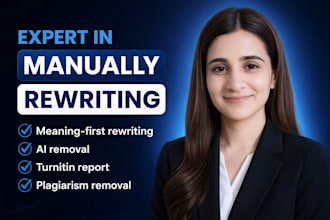 manually rewrite, edit, and proofread your book, plagiarism free content
