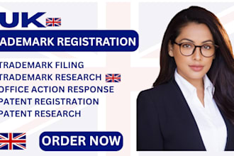 register your trademark and patent in  UK, USA