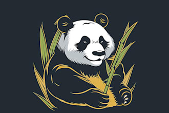 do make an modern custom panda logo