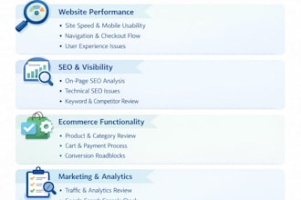 create a detailed audit and strategy plan for your ecommerce growth